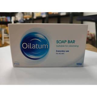 Oilatum Soap Bar สบู่ก้อนเหมาะสำหรับการทำความสะอาดทุกวันสำหรับผิวแห้ง ปริมาณ 100 กรัม