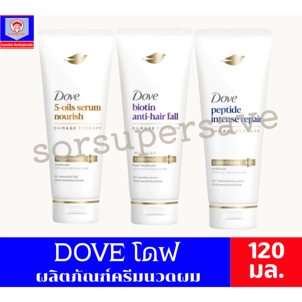 Dove โดฟ ผลิตภัณฑ์ ครีมนวดผม ขนาด 120 มล.