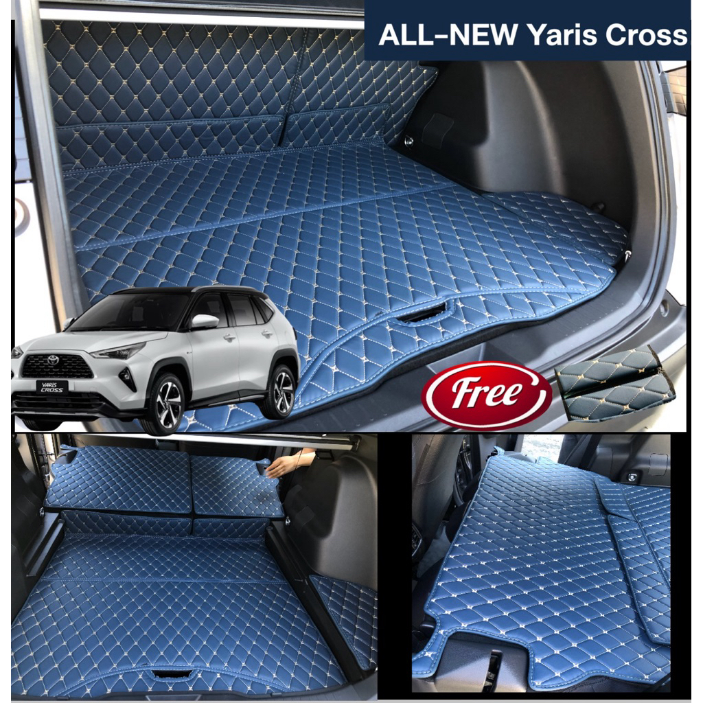 YARIS CROSS ปี2023-2024(ฟรี!!ผ้าเช็ดรถ)มีตีนตุ้กแก +หลังหนาม ช่วยดูดกับพื้นรถได้ดี