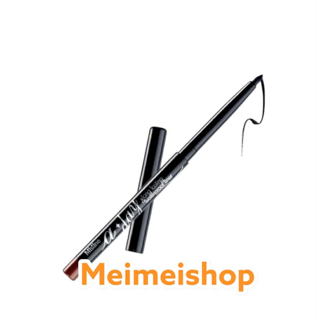 Mistine A day Long Lasting & Waterproof Eyeliner. ดินสอเขียนขอบตา มิสทิน เอเดย์ ลอง exp08/26