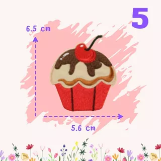 ⭐️10 บาท สติกเกอร์ติดเสื้อ ติดกระเป๋า ลายคัพเค้ก cupcake มีให้เลือก 9 แบบ น่ารัก สดใส โดนใจ DIY⭐️
