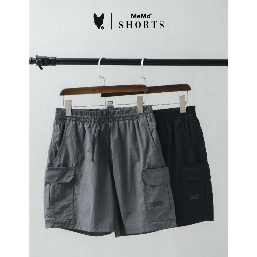 Vibes กางเกงคาร์โก้ไนลอน ขาสั้น Memo Utility Cargo Nylon Shrot ลิขสิทธิ์แท้