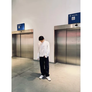 เสื้อBoxyแขนยาว คอฟิต(ทรงครอป) เนื้อผ้าอยู่ทรง