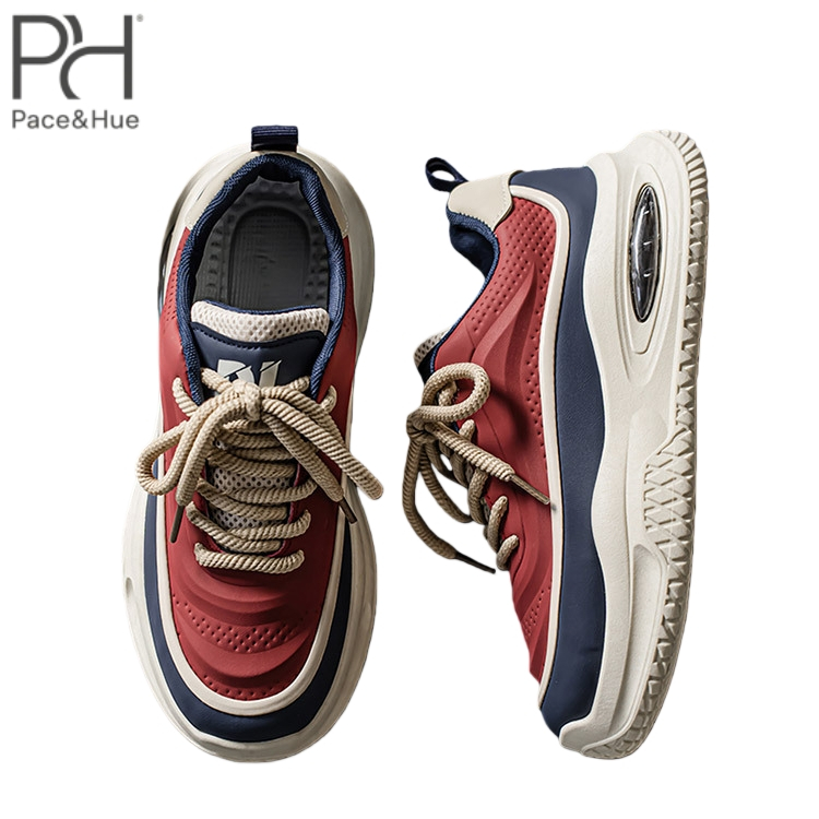 Pace&Hue รองเท้าผ้าใบกันลื่นสำหรับผู้ชายรองเท้านักเรียนระบายอากาศจัดส่งฟรีรองเท้าวิ่งแฟชั่นรองเท้ากีฬาถนน