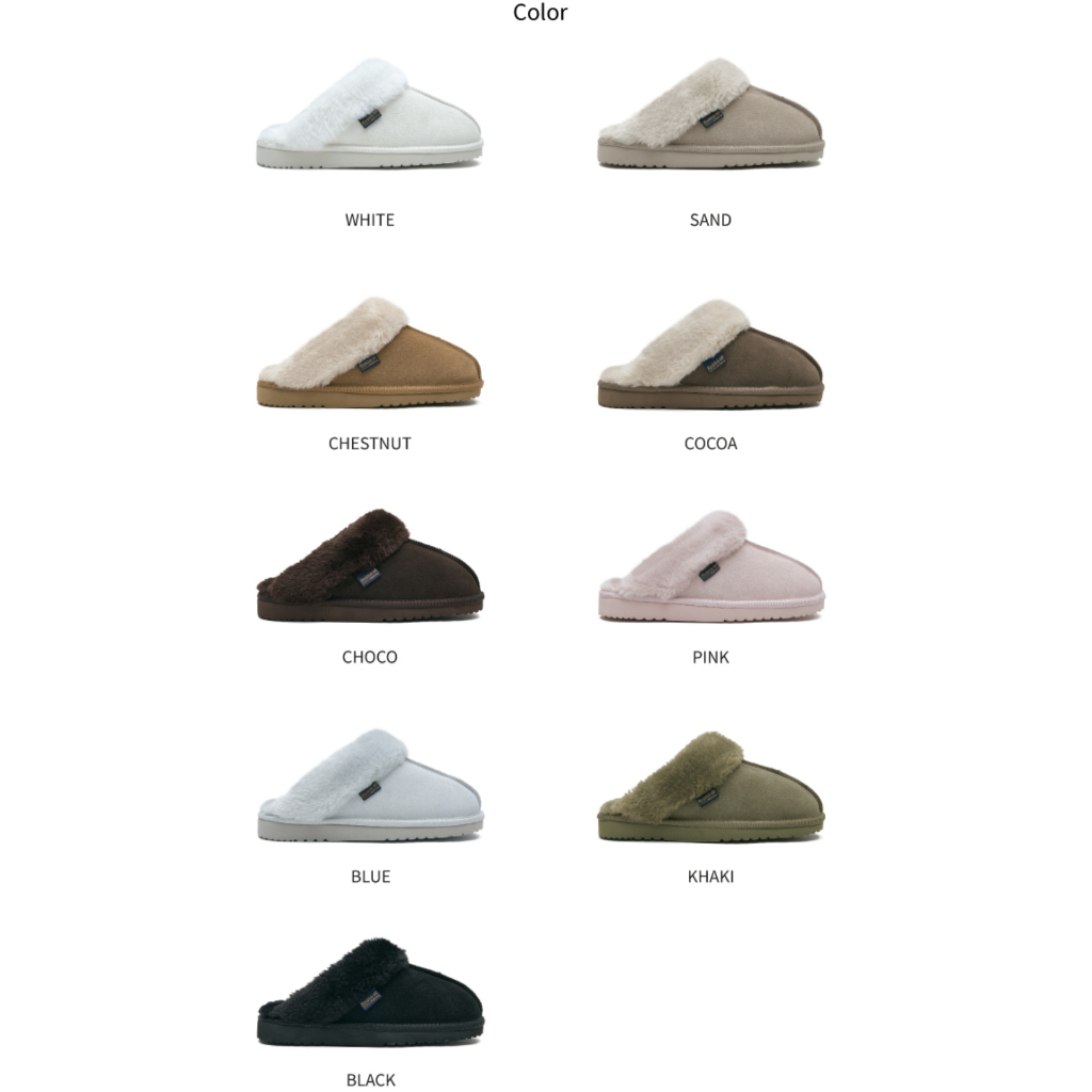 Rockfish Weatherwear New Original Winter Slippers 11 Colors (Chestnut, Cocoa, Sand, White, Blue, Pink, Khaki, Choco)