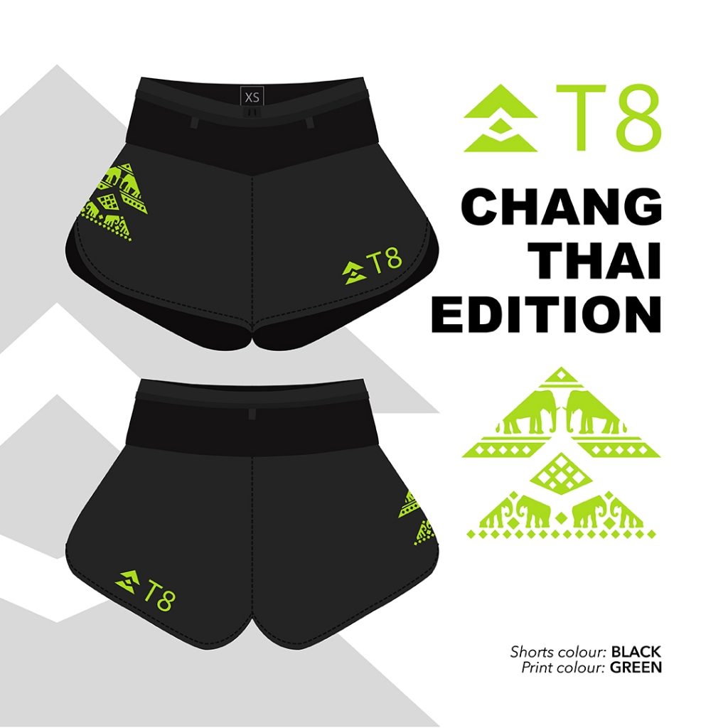 T8 Run กางเกงวิ่งเทรล วิ่งถนน ผู้หญิง พิเศษ  Women's Sherpa Shorts v2 Chang Thai Edtion ผ้าแห้งไว ลิมิตเต็ด 2025