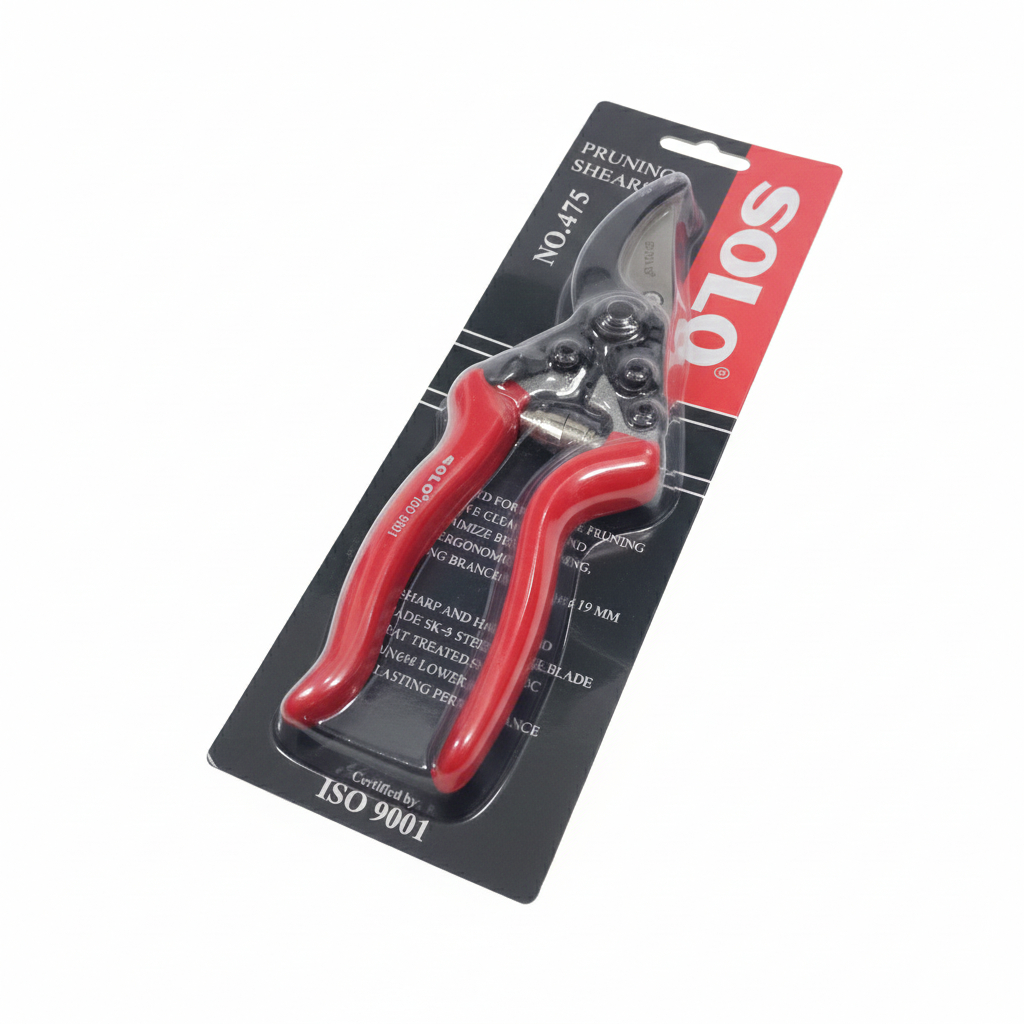 SOLO กรรไกรตัดกิ่ง No.475 แท้ ใบมีด SK5 คมทน ด้ามถนัดมือ สำหรับงานสวน Pruning Shears
