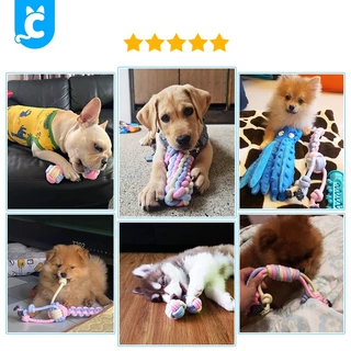 [ส่งฟรี🇹🇭] CleverPet ของเล่นสุนัข เชือกกัด Unicorn สีพาสเทล เชือกขัดฟันหมา Dog Rope Toy