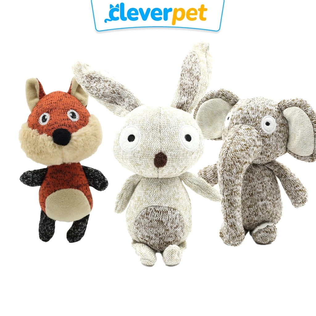 [ส่งฟรี🇹🇭] CleverPet ของเล่นสุนัข บีบมีเสียง แข็งแรงทนทาน ตุ๊กตาสุนัข Rabbit Dog Toy