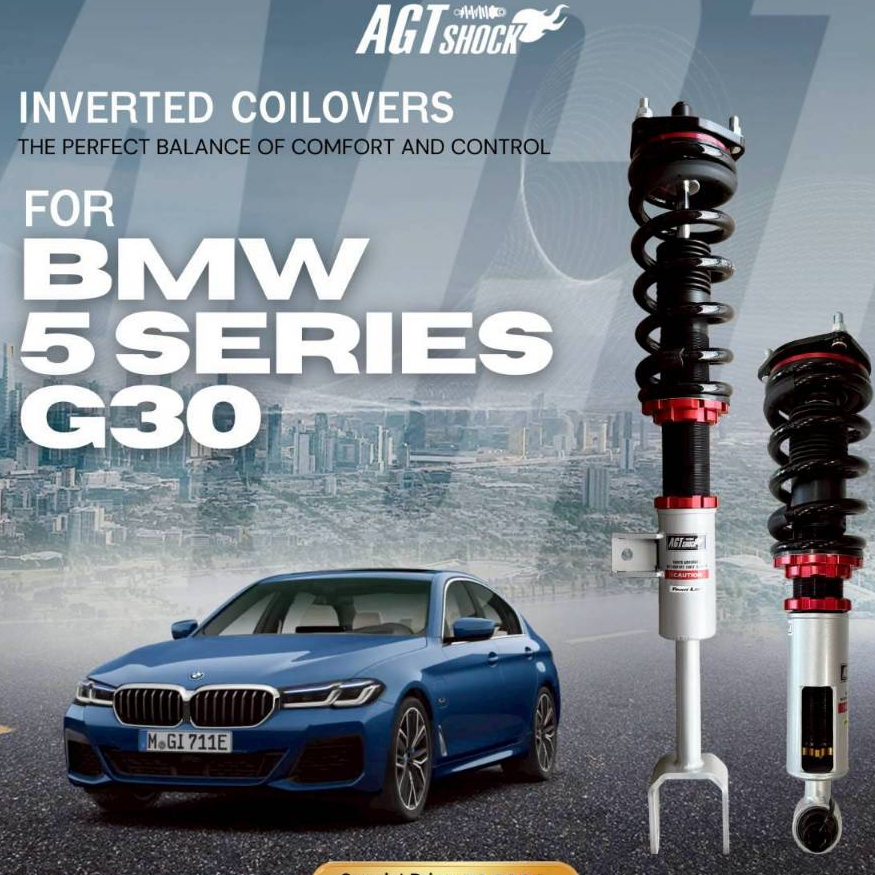 โช๊คอัพ AGT SHOCK หน้า-หลัง สตรัทปรับโหลดสูง–ต่ำ สำหรับ BMW 5 SERIES SEDAN G30 G38 RWD 2018+