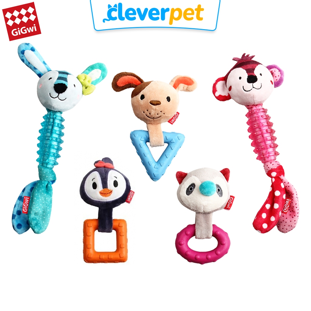 [ส่งฟรี🇹🇭] GiGwi ของเล่นสุนัข บีบมีเสียง ตุ๊กตาสุนัข Suppa Puppa Dog Toy CleverPet