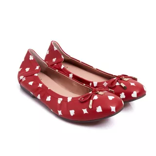 O&B รองเท้าหนังแกะ รุ่น AUDREY POKER IN RED DIAMOND-11280SS11713F_H5REXX