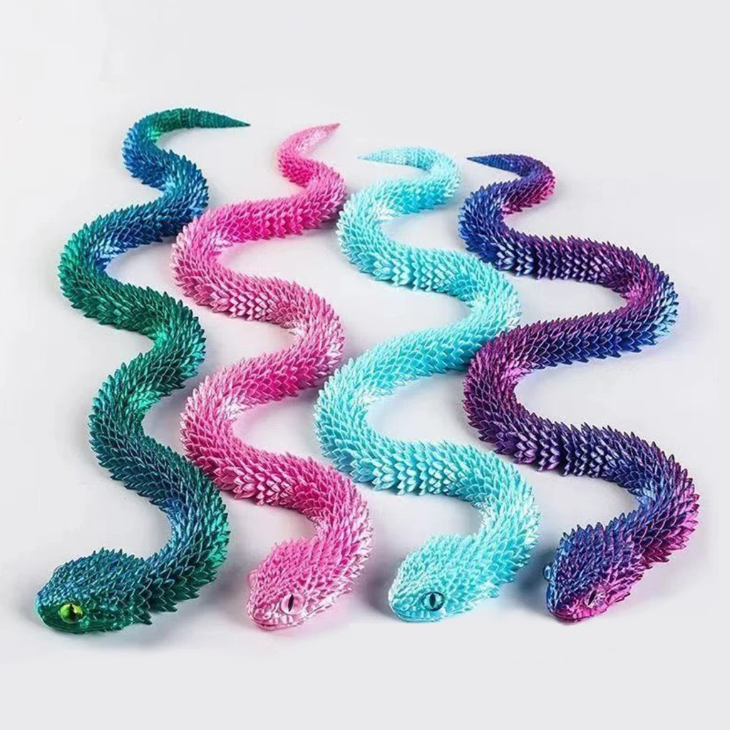3D Snake Toys งูของเล่นพิมพ์สามมิติ ฟิกเกอร์งูยืดหยุ่น thumbnail 7