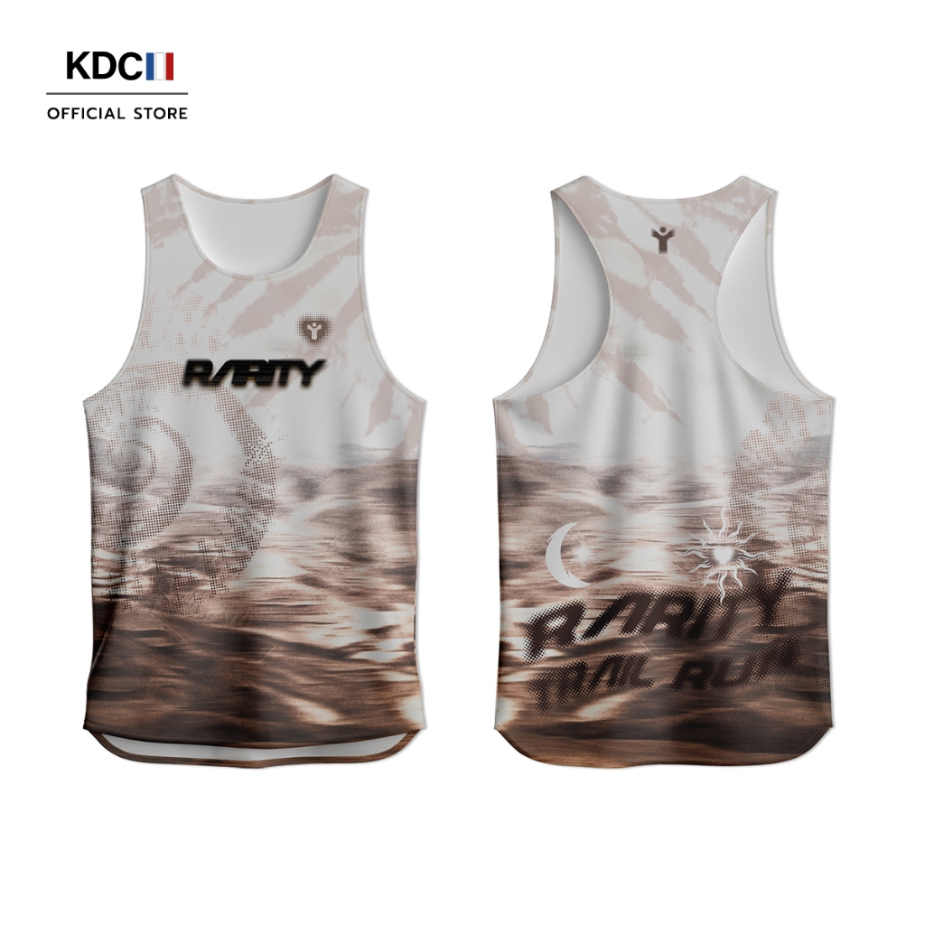 เสื้อออกกำลังกาย เสื้อกีฬา เสื้อวิ่งเทรล Rarity Run รุ่น Fossil Forest