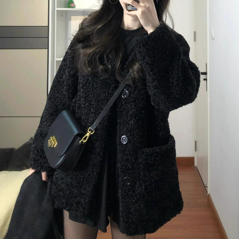 Fairy.store Khloe Coat เสื้อโค้ททรงโอเวอร์ไซส์ TS2096