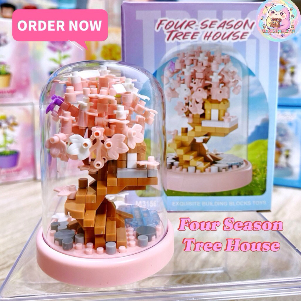 ชุดตัวต่อบ้านต้นไม้ DIY Four Season Tree House