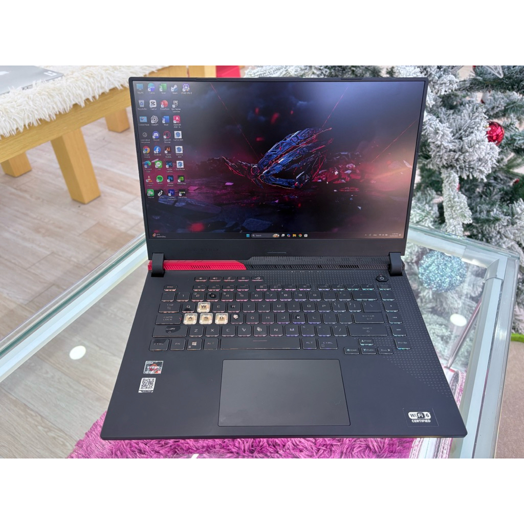 โน๊ตบุ๊คเกมมิ่ง ROG Strix G15 (Ryzen 9 5900HX/RTX 3060) สภาพดี เล่นเกม AAA ตัดต่อวิดีโอ 4K