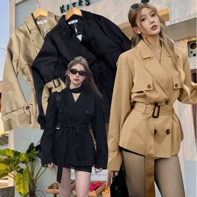 เสื้อโอเวอร์โค้ท กระดุมคู่