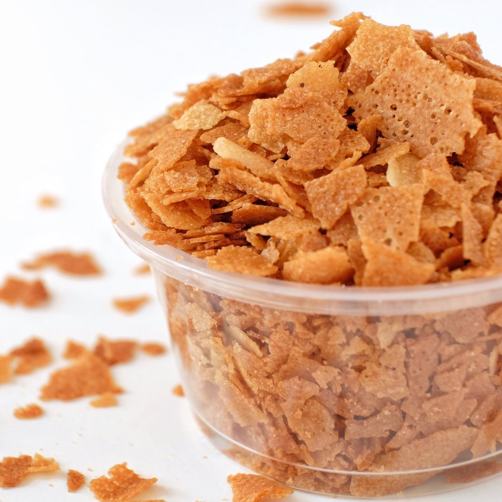 (แบ่งขาย 200g, 500g, 1000g) เฟยติน บิสกิตเนยอบกรอบ Paillete Feuilletine (Royaltine) Cacao Barry