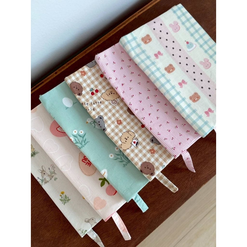 ปกหนังสือผ้า​ แฮนด์เมด  Book Sleeve น่ารัก จาก miko shop​ สินค้าพร้อมส่ง