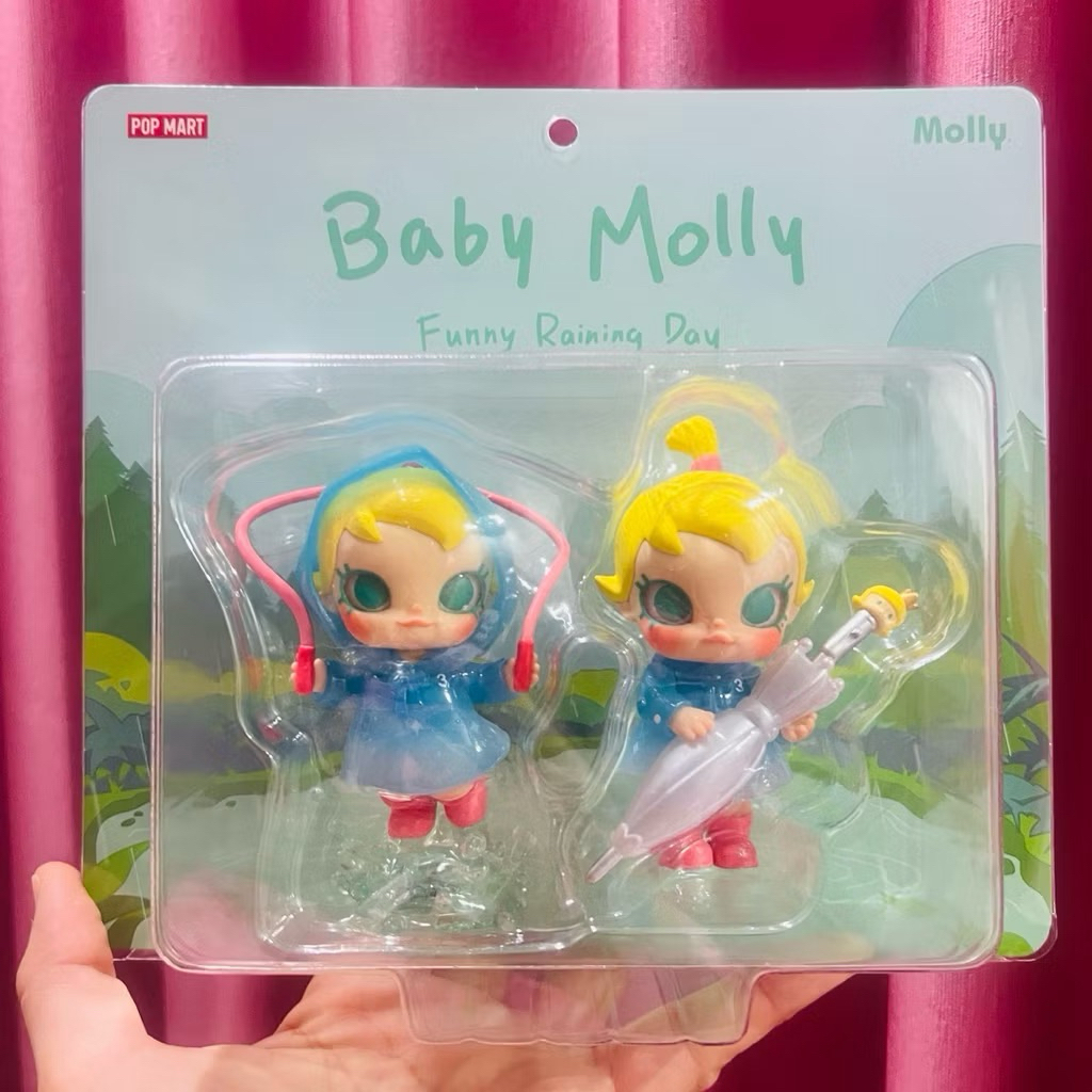 พร้อมส่ง % POPMART Baby Molly Happy Rainy Day [ของแท้]