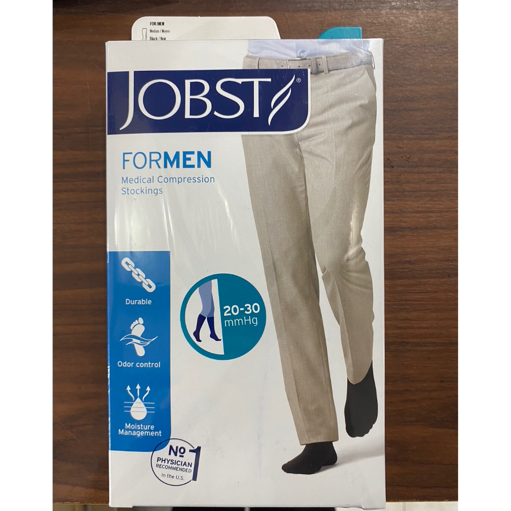 ถุงน่อง JOBST FOR MEN ระดับเข่า สีดำ