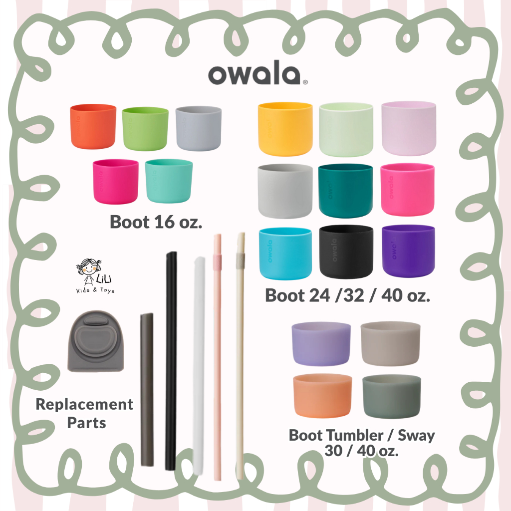 LiLi 🥤 พร้อมส่ง ของแท้ 100%  Owala Bottle Boot บูทซิลิโคน หลอด Freesip Repacement Part