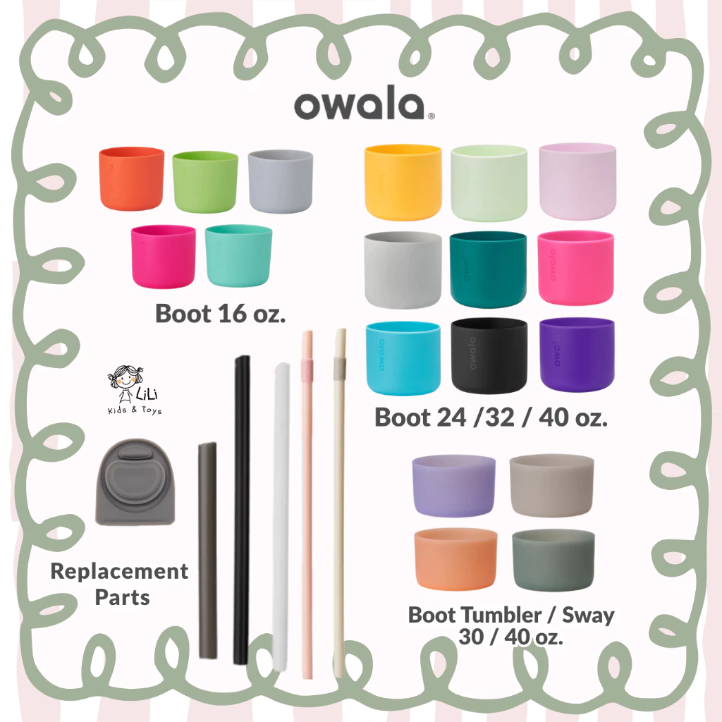 LiLi 🥤 พร้อมส่ง ของแท้ 100% Owala Bottle Boot บูทซิลิโคน หลอด Freesip Repacement Part