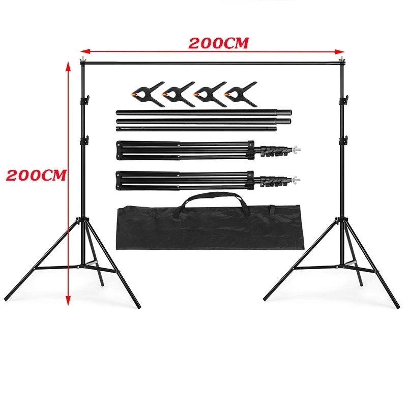 Photography Background System Kit 300 x 160CM Tripod Studio Backdrop thumbnail 3