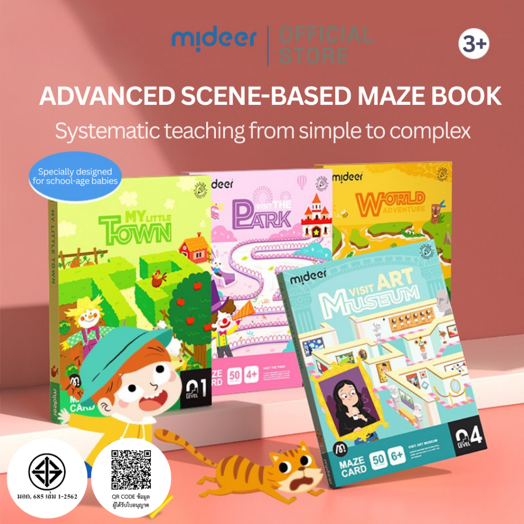 Mideer มิเดียร์ Maze card เกมการ์ดเขาวงกตพิชิตเส้นทาง (MD2162-2165)
