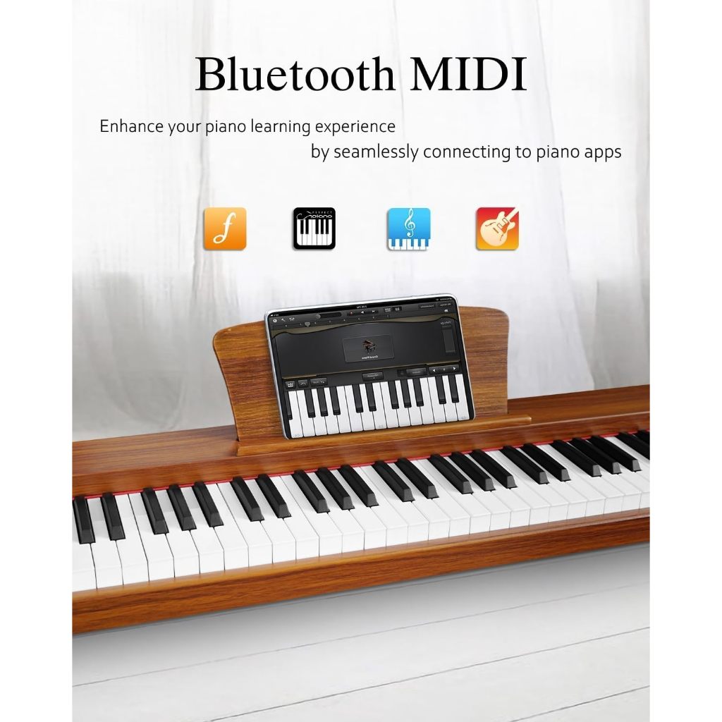 KAWES เปียโนไฟฟ้าแบบพกพา คีย์บอร์ด เปียโนดิจิตอล ระดับมืออาชีพ 88Key F185 Electric Piano ราคา ถูกที่สุด ดีลบีเคเค แกลเลอรีภาพที่ 7