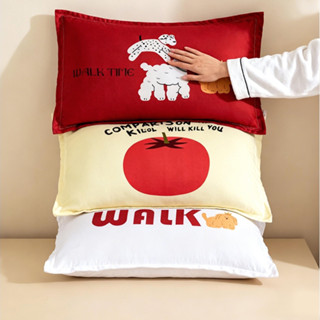 🔥ปลอกหมอนลายการ์ตูนน่ารัก พิมพ์ลายทาง ขนาด 75x50 ซม.Pillowca…