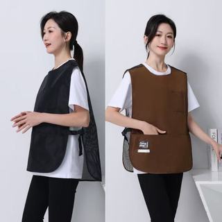 PVC ผ้ากันเปื้อนกันคราบ ไนลอนเสื้อกั๊กสไตล์sleevedผ้ากันเปื้อน ง่ายกันน้ํา ผ้ากันเปื้อนเสื้อผ้า ป้องกันน้ำมัน และคราบ