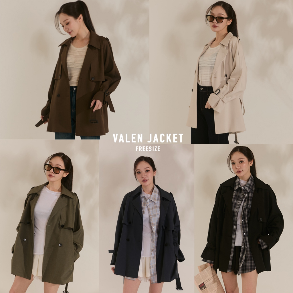 [ VALEN JACKET ] กันหนาวได้จริงนะค่าา ถ้าหนาวมากหน่อยแนะนำใส่ใส่ด้านในหนาอีกนิด รับรองว่่าใส่แล้วปังสุดๆ