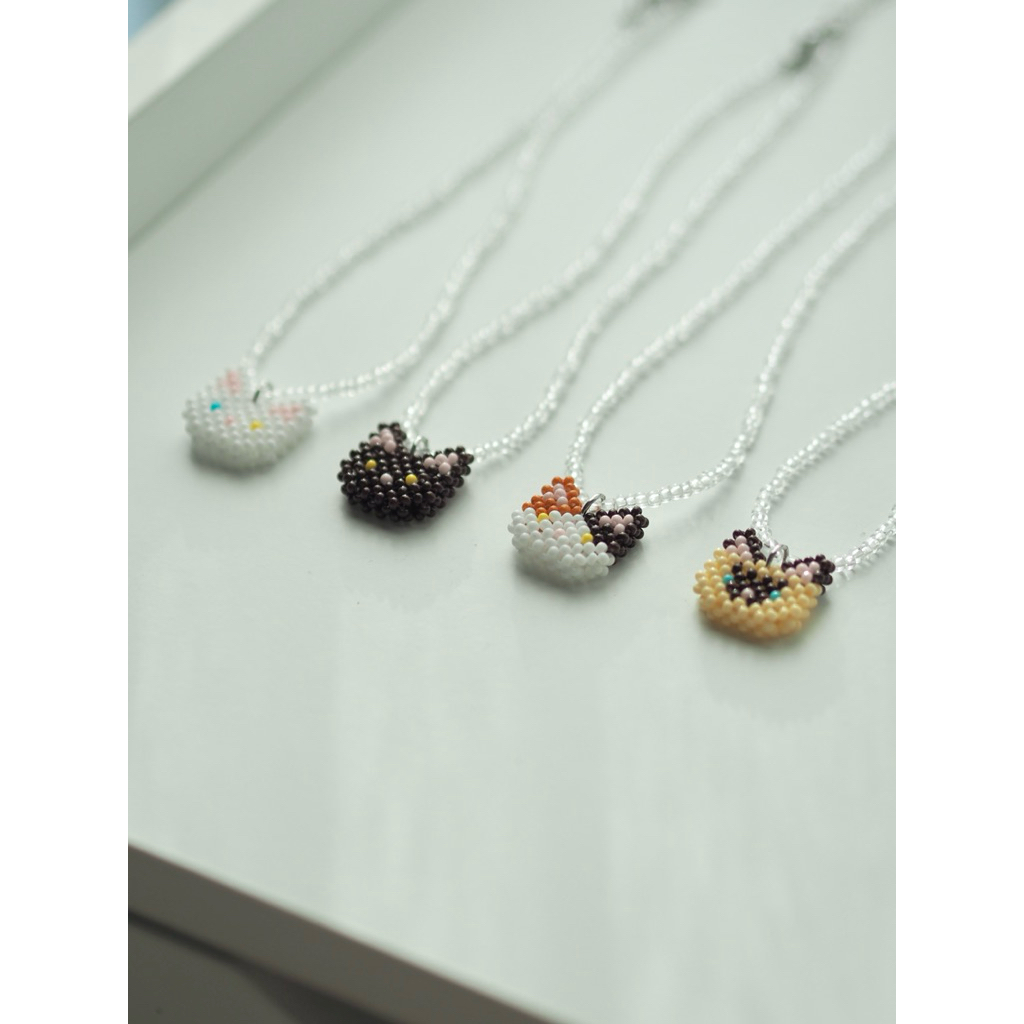 Catster beaded necklace สร้อย handmade รูปที่ 6