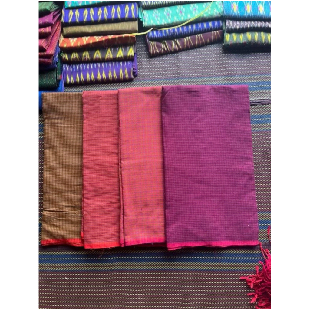 ผ้าถุง ผ้าฝ้าย ลายตาหม่อง กว้าง 1*2 เมตร มี4สีให้เลือก