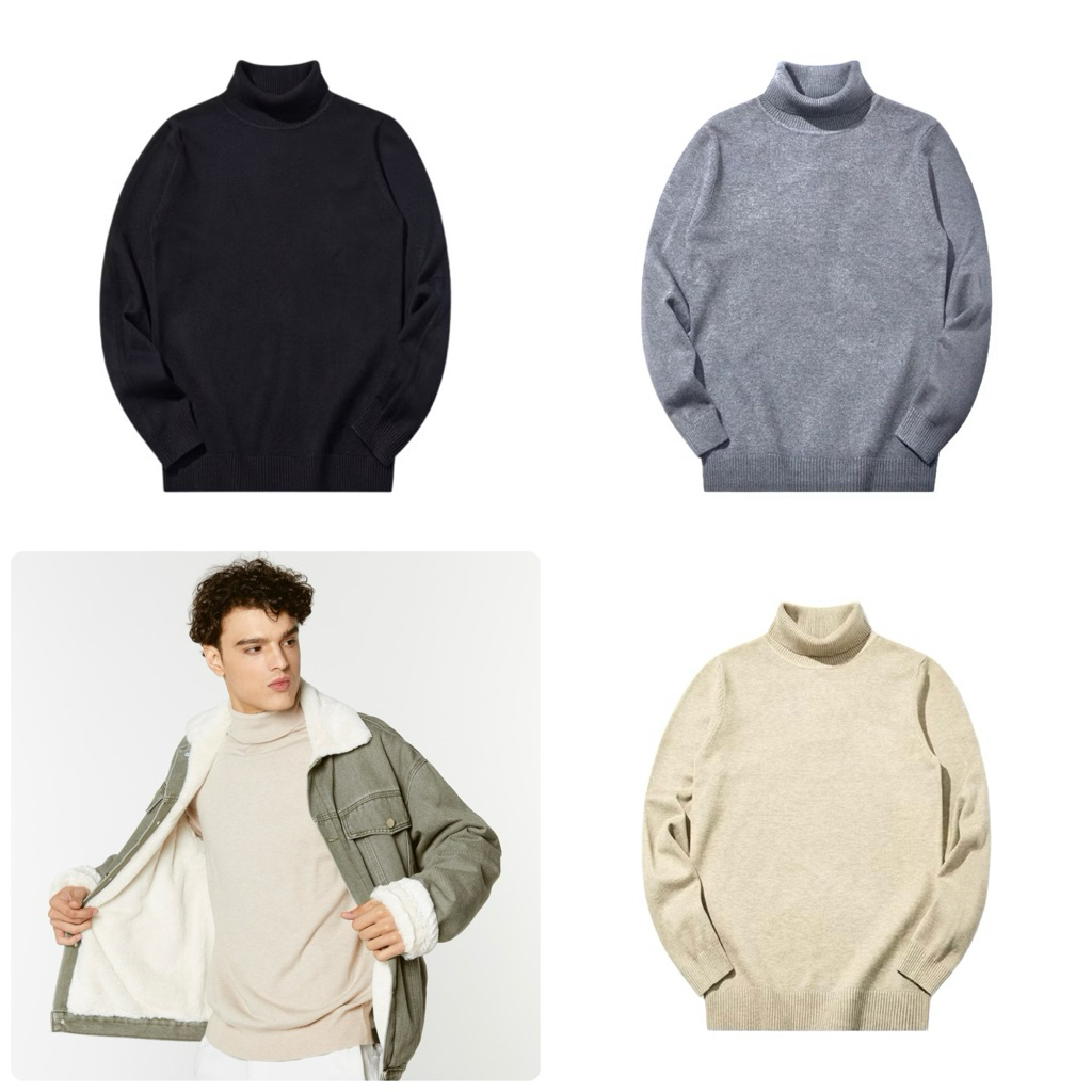 [umore.edition] ✨ Basic boom turtle neck สเวตเตอร์คอเต่า ผ้าอุ่น ยืดหยุ่นได้ดี แมชง่าย แนะนำสุดๆครับ