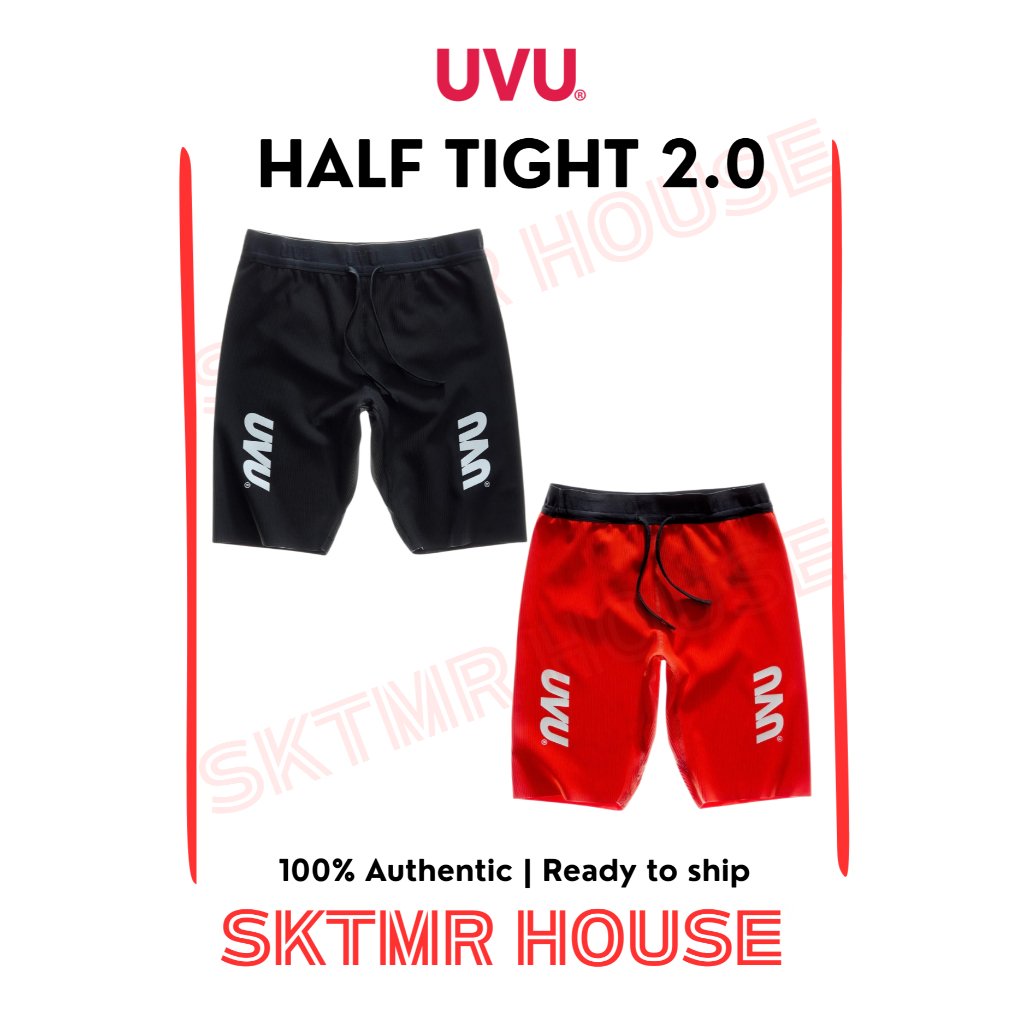 [พร้อมส่ง]  UVU Running Half Tight v.2 [มีช่องใส่มือถือ] | กางเกงรัดกล้ามเนื้อ V.2