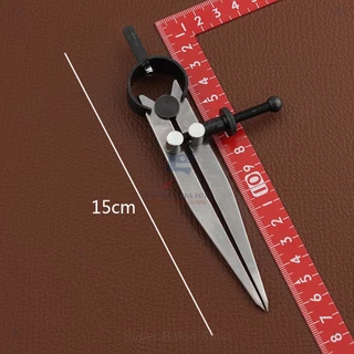เวอร์เนียวัดระยะงานหนัง ปากแหลม 15 cm. แบบปรับสกรู | เครื่องมือทำงานหนัง วัดระยะขอบหนัง