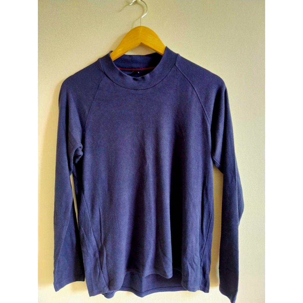 เสื้อ Fleece Heattech Uniqlo ผู้หญิง สีกรมท่า