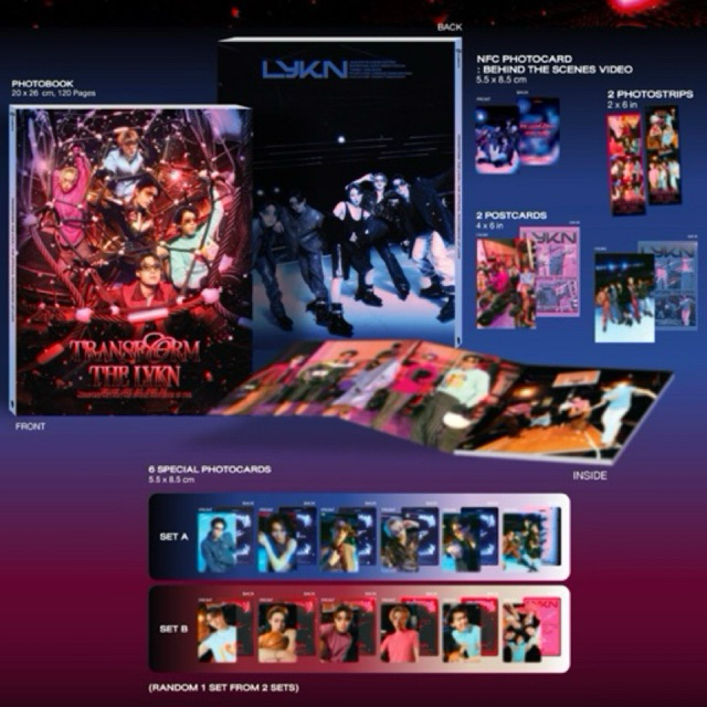 (พร้อมส่ง)LYKN Photobook TRANSFORM THE LYKN โฟโต้บุ๊คไลแคน การ์ดLYKN