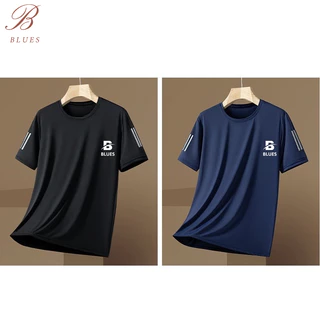 B BLUES Everyday Running & Training Votex-T​ เสื้อวิ่งออกกำลังกาย​ เสื้อกีฬาคอกลมสีพื้น