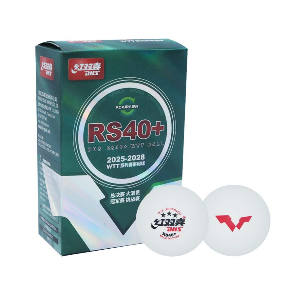 ลูกปิงปอง DHS RS40+ WTT 3 Stars (ITTF) กล่องละ 6 ลูก
