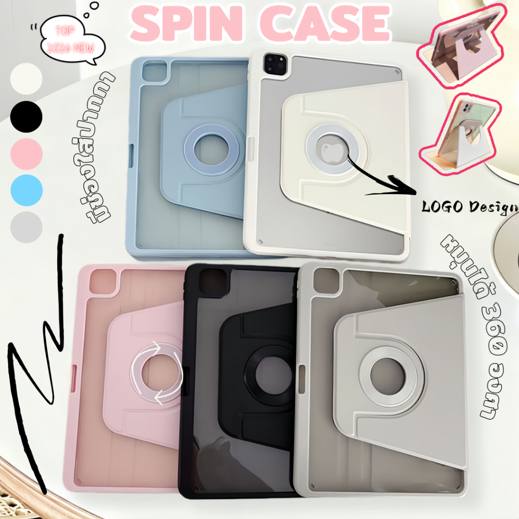 เคสไอแพด เคส สําหรับ Air5 Air4 10.9 Mini6 Mini7 8.3 Pro11 12.9 Gen7/8/9 10.2 Gen10/11 10.9 Air11/13