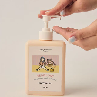 Summerstuff.marine - BODY WASH (SHOWER GEL) กลิ่น BEBE ROSE (400 ml) - เจลอาบน้ำ ครีมอาบน้ำ