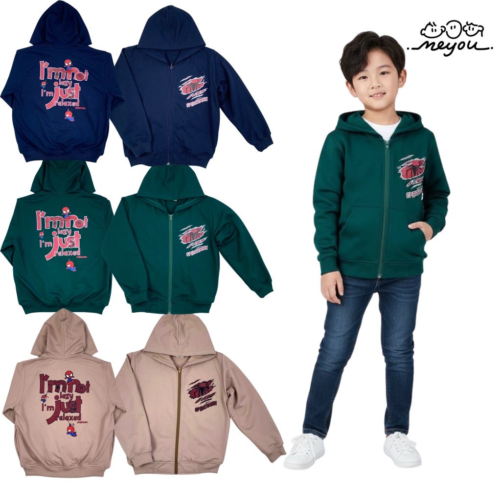 แจ็คเก็ตมีฮู้ดเด็กผู้ชาย ป้ายMEYOU BRAND