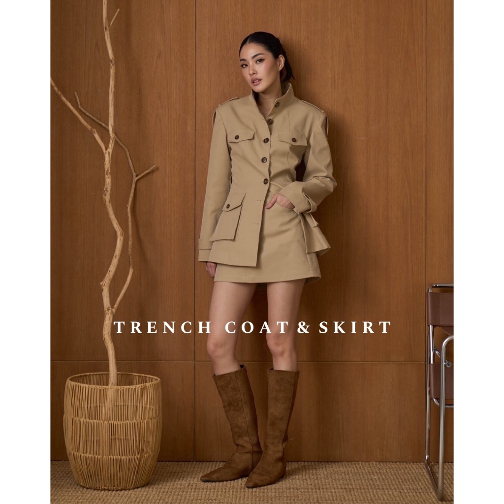 Edtion_AtelierBKK - Trench Coat / Trench Skirt (สินค้าจำหน่ายแยกชิ้น)