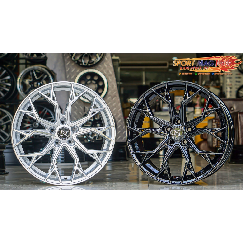 ล้อแม็กใหม่ NAYA Alpha3 5รู108 ET38 ซิลเวอร์ 8-18นิ้ว (ราคา 4วง)
