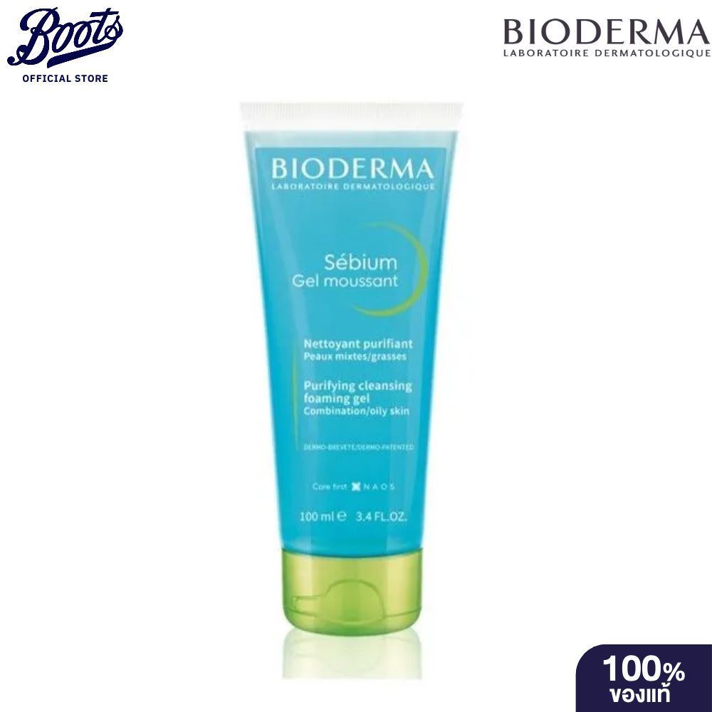 Bioderma Sebium Gel Moussant 100Ml ซีเบี่ยม เจล มูซอง 100 มล.