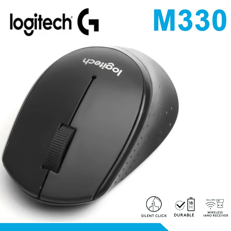 Logitech M330 Silent Wireless Mouse Wireless Mouse 1000 Dpi No Indicator Light,PC/Laptop Mouse Gamer